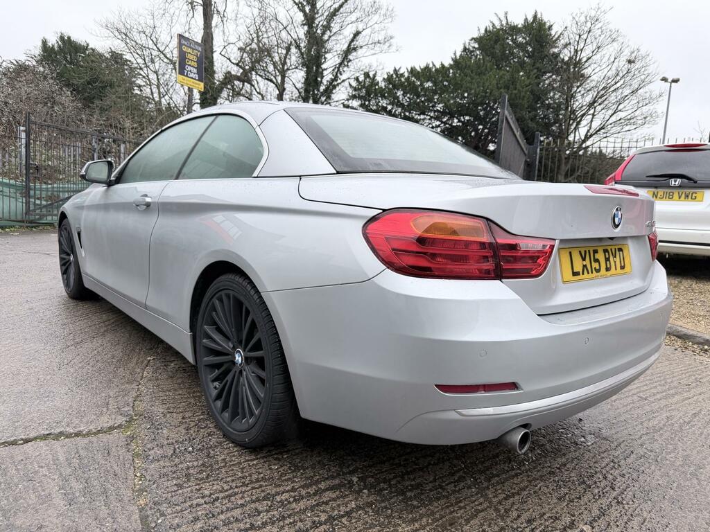 BMW 4 Series 2.0 420D Luxury Convertible Euro 6 LX15BYD Silver #5