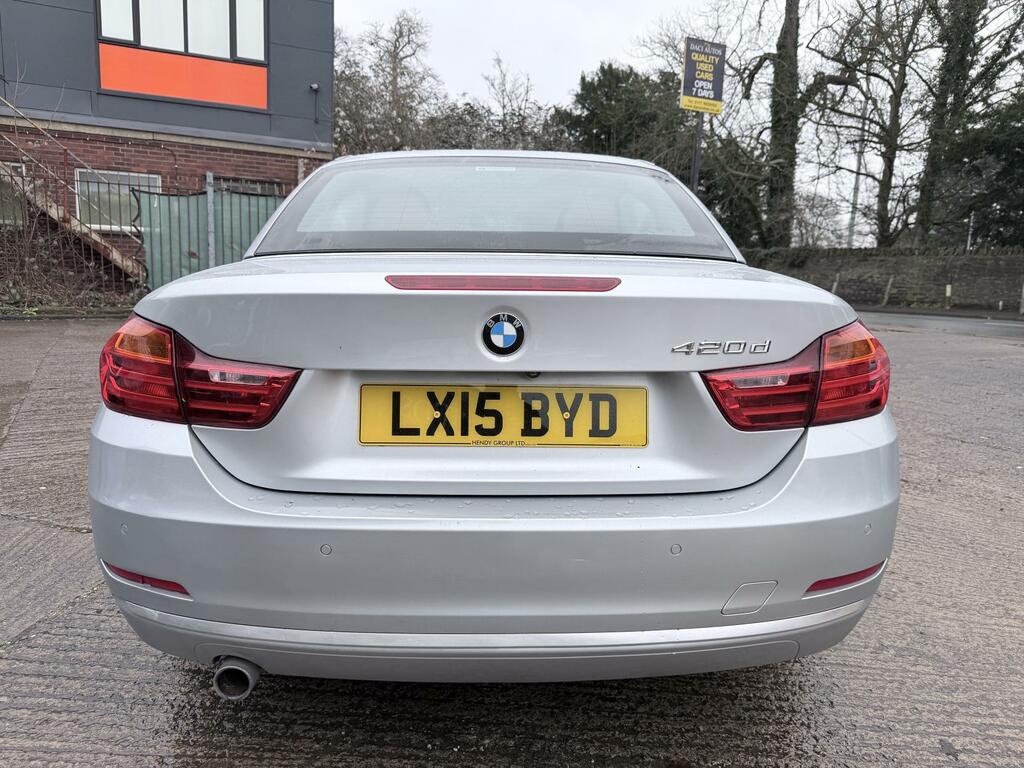 BMW 4 Series 2.0 420D Luxury Convertible Euro 6 LX15BYD Silver #6