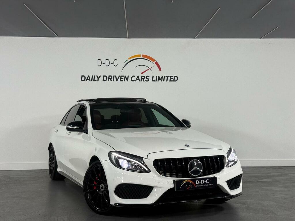 Mercedes-Benz C Class Saloon 2.1 C220 Bluetec Amg Line Premium G-troni White