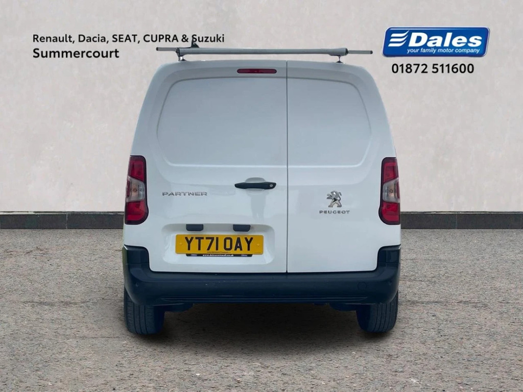 Peugeot Partner 1000 1.5 Bluehdi 100 Professional Premium Van YT71OAY White #4