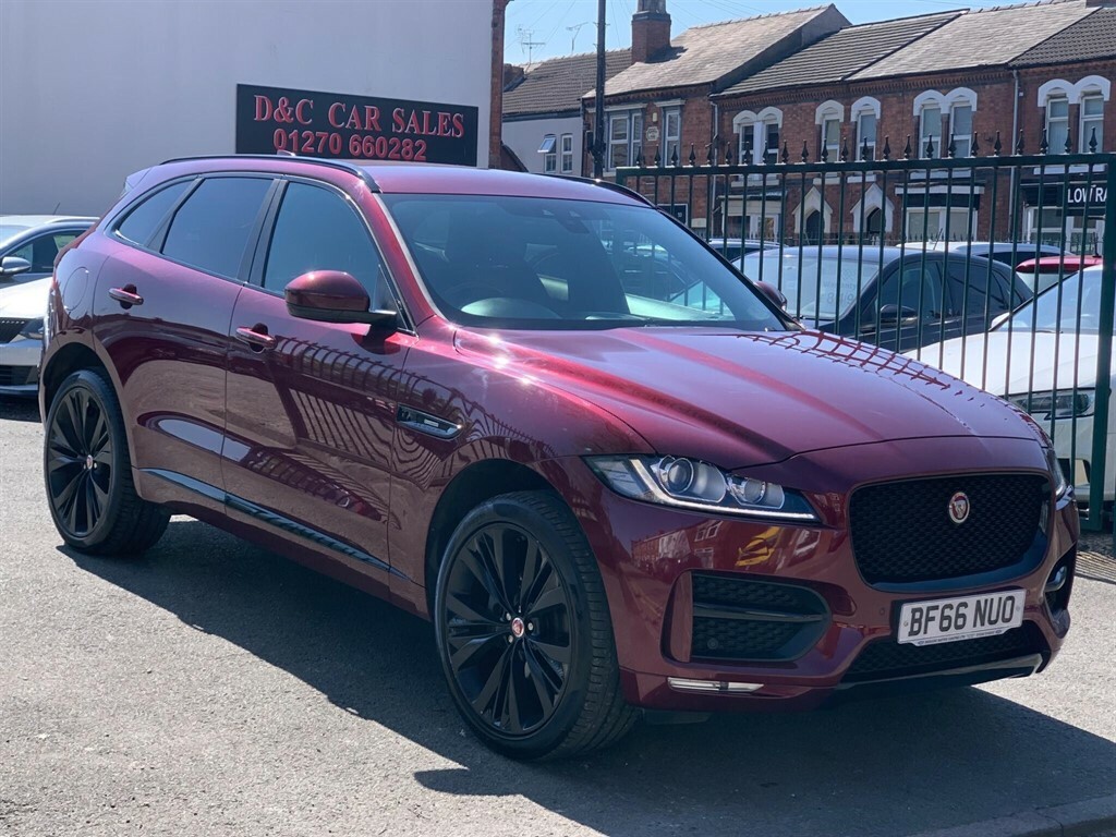 Jaguar F-Pace 2.0 D180 R-sport Awd Euro 6 Ss BF66NUO Red #3