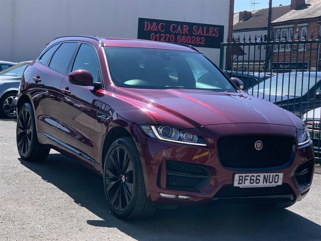 Jaguar F-Pace 2.0 D180 R-sport Awd Euro 6 Ss BF66NUO Red #2