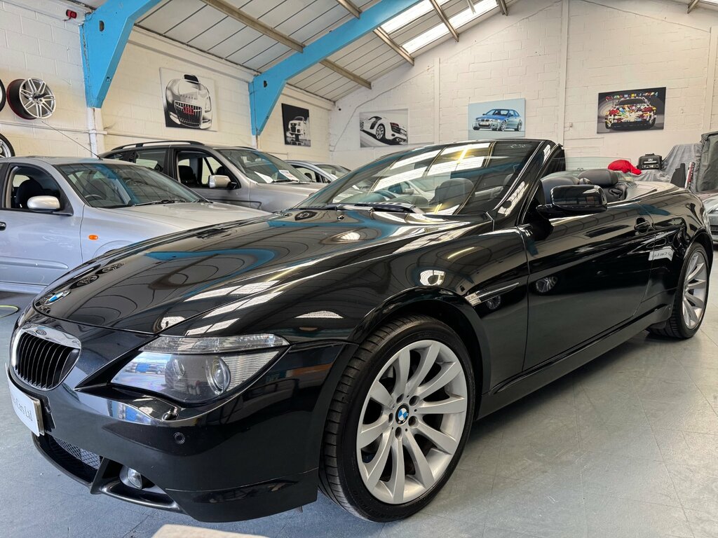 BMW 6 Series 3.0 630I Sport Convertible Euro 4 Black #2