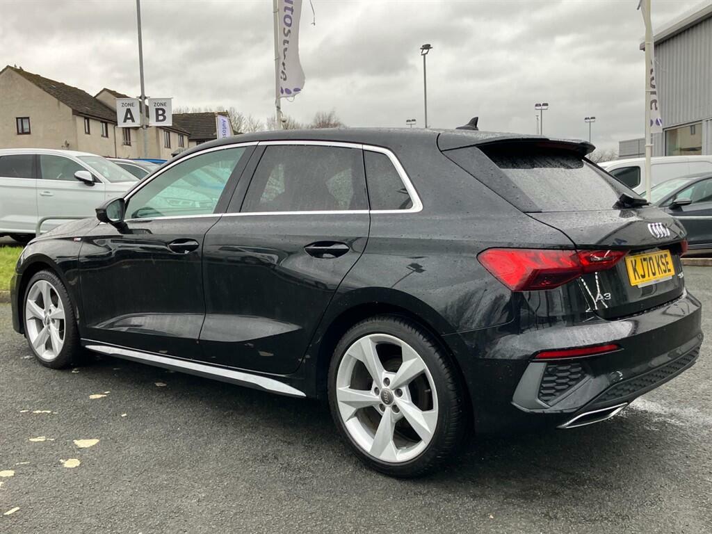 Audi A3 2.0 Tdi 35 S Line Sportback S Tronic Euro 6 Ss Black #5