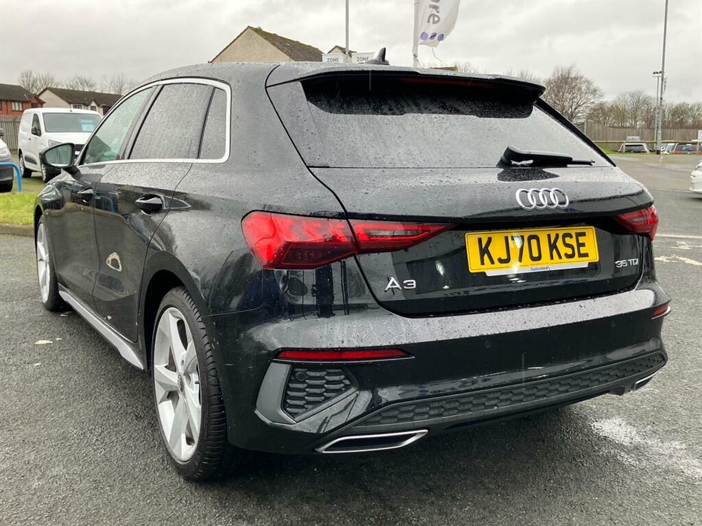 Audi A3 2.0 Tdi 35 S Line Sportback S Tronic Euro 6 Ss Black #6