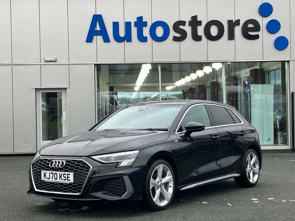 Audi A3 2.0 Tdi 35 S Line Sportback S Tronic Euro 6 Ss Black