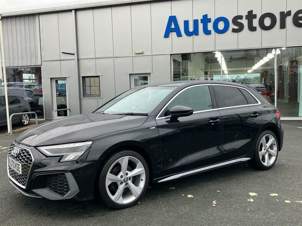 Audi A3 2.0 Tdi 35 S Line Sportback S Tronic Euro 6 Ss Black #3