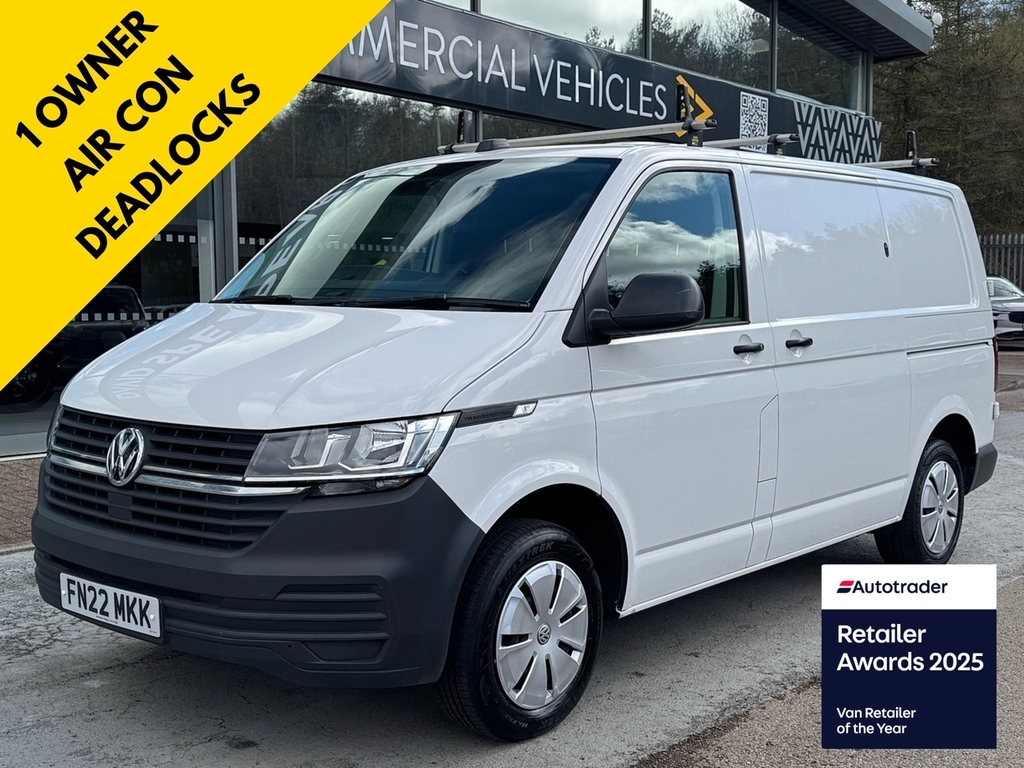 Volkswagen Transporter Tdi T28 Startline 110Ps Swb With Air Con, Rev Cam, White