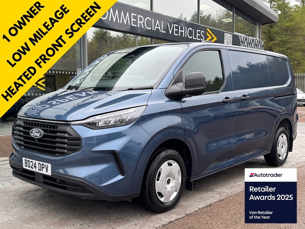 Ford Transit Custom 280 Ecoblue Trend 136Ps With Air Con, Lane Assist BD24DPV Blue