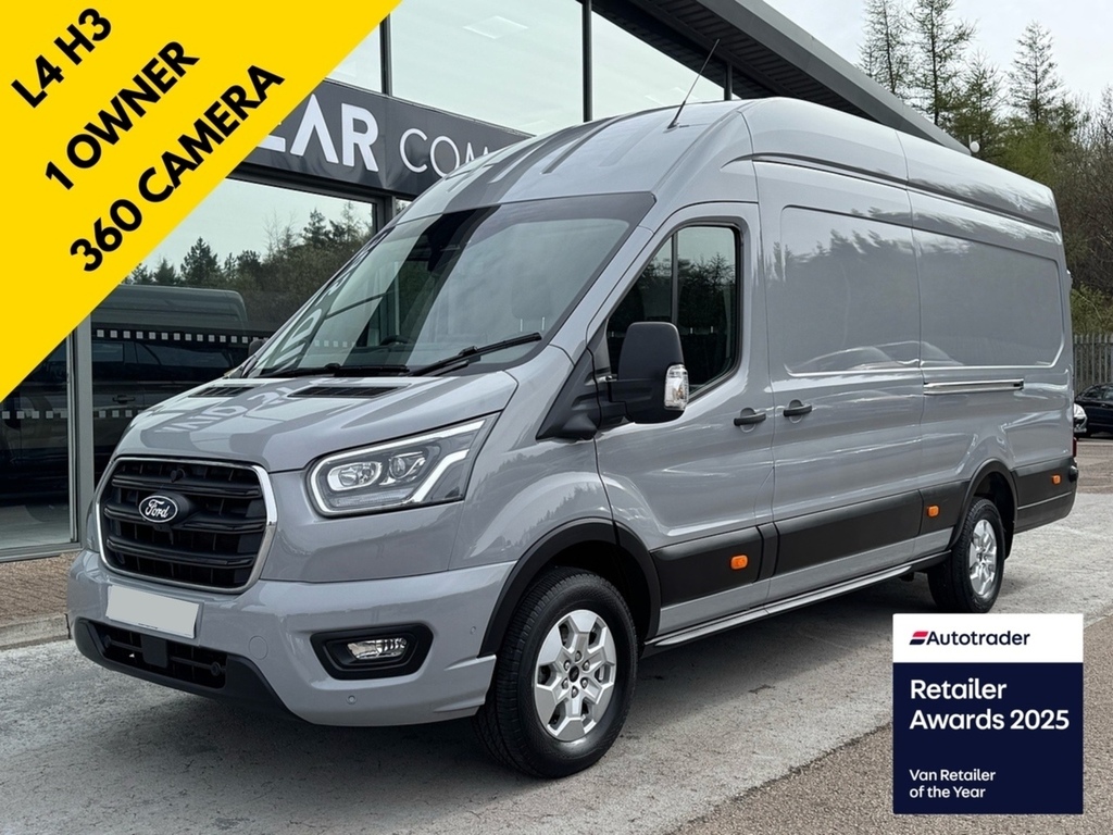 Ford Transit Custom Tdci 165Ps 350 Limited L4h3 Rwd Jumbo With 360 Cam Grey