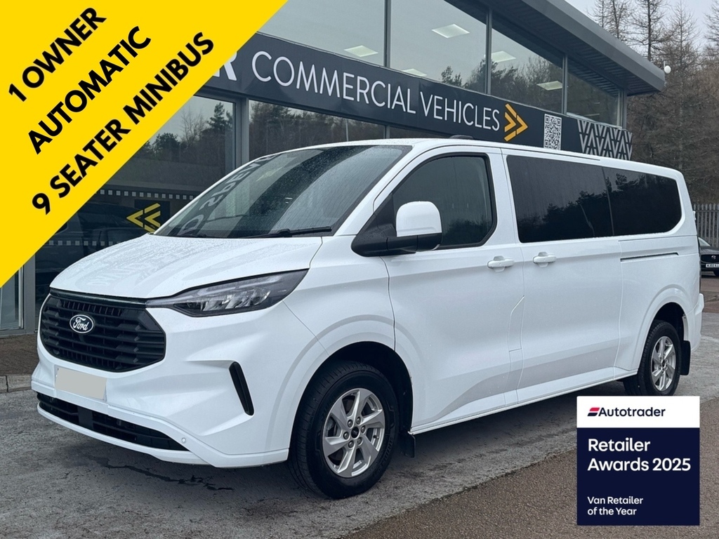 Ford Transit Custom Tdci 136Ps 320 Limited L2 Lwb 9 Seat Minibus White