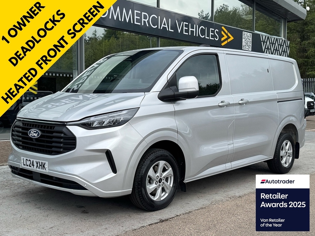 Ford Transit Custom 300 Ecoblue Limited 136Ps With Air Con, Rev Cam, D Silver