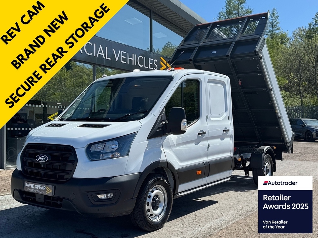 Ford Transit Custom 350 Leader 130Ps Double Cab Utility Tipper With A White