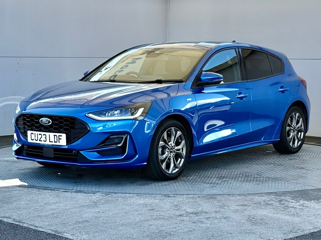 Ford Focus 1.0T Ecoboost St-line Hatchback CU23LDF Blue #4