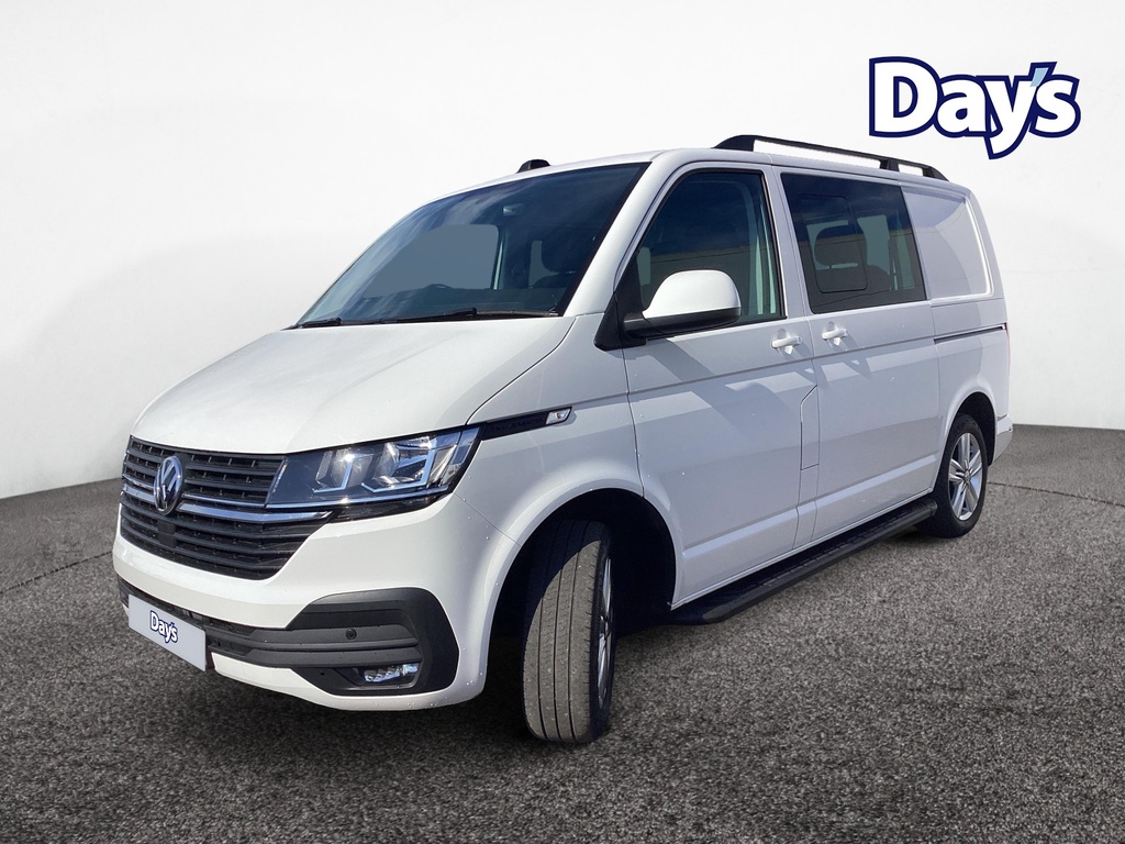 Volkswagen Transporter 2.0 Tdi T32 Highline Kombi Double Cab M White #2