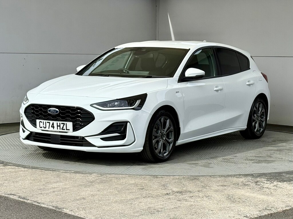 Ford Focus 1.0T Ecoboost St-line Hatchback Hybrid Dct CU74HZL White #4
