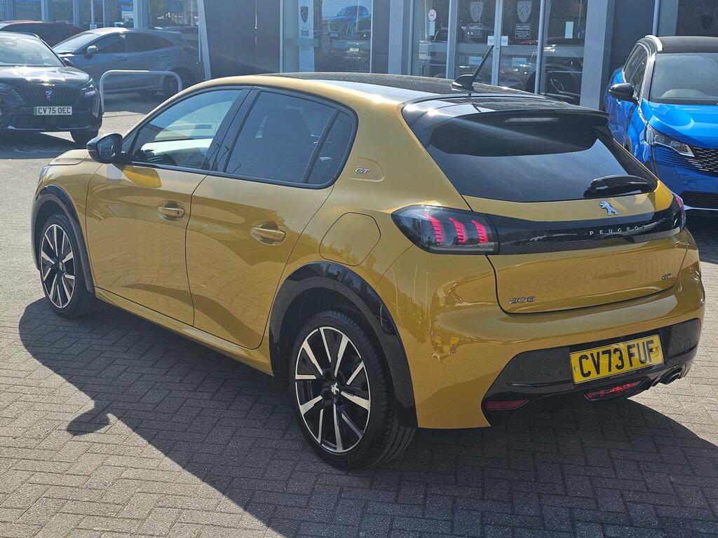Peugeot 208 1.2 Puretech Gt Hatchback Euro 6 CV73FUF Yellow #5