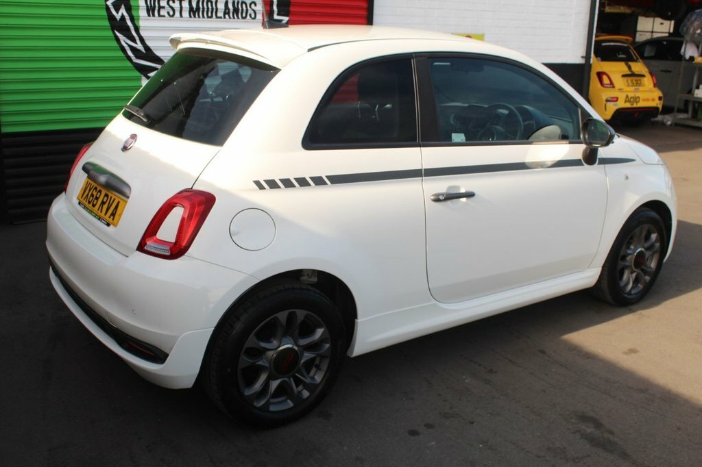 Fiat 500 Hatchback VX68RVA White #5