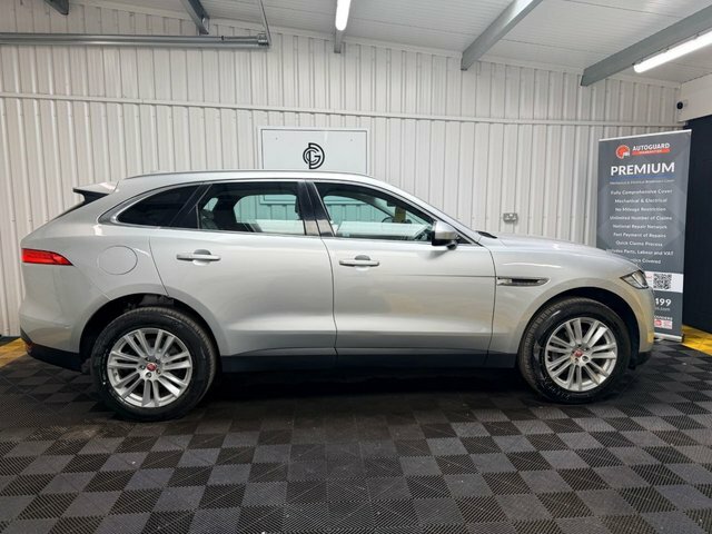 Jaguar F-Pace D180 Portfolio Suv LX66YXV Silver #5