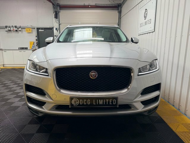 Jaguar F-Pace D180 Portfolio Suv LX66YXV Silver #2