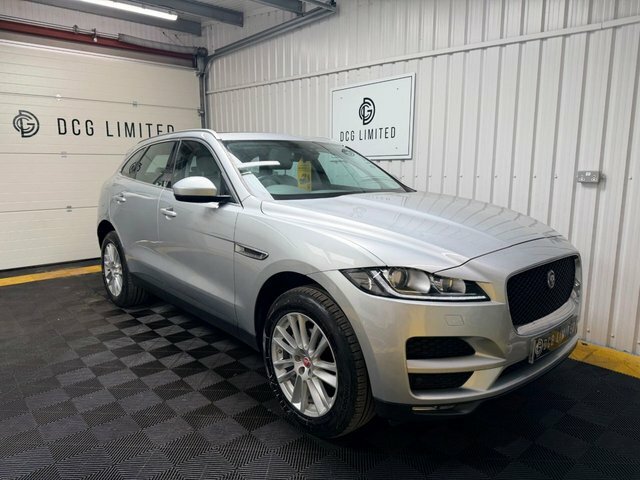 Jaguar F-Pace D180 Portfolio Suv LX66YXV Silver #4