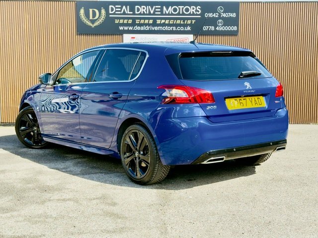 Peugeot 308 2017 1.6 Bluehdi Gt Line Hatchback Manu KP67YAD Blue #6