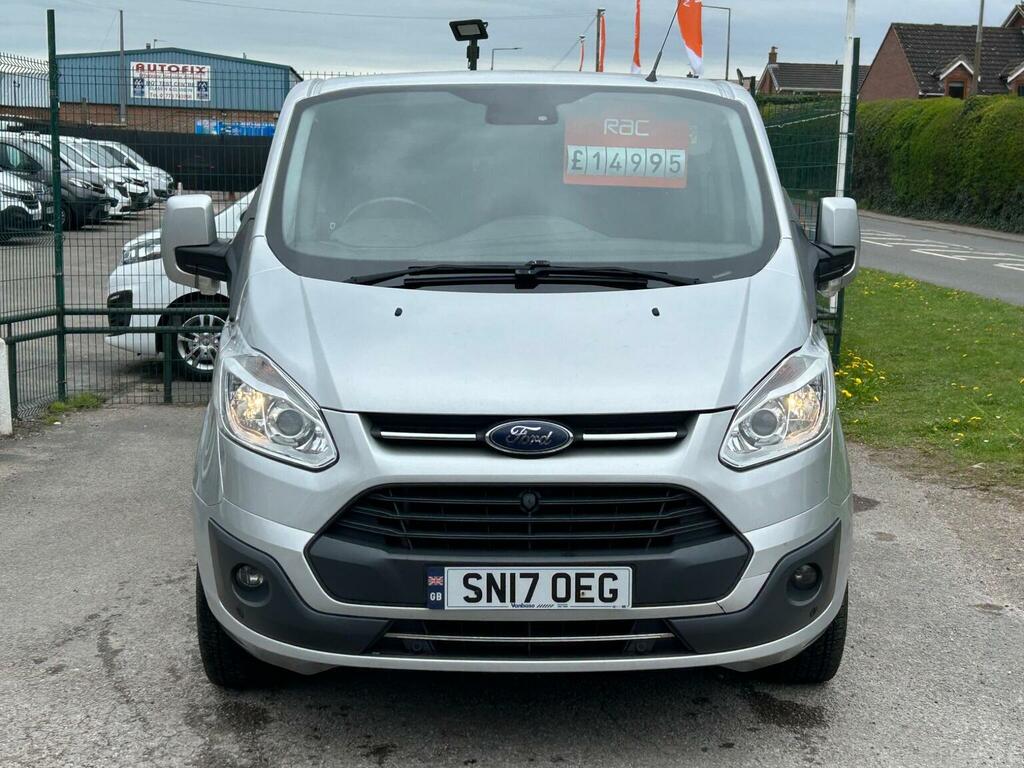 Ford Transit Custom 2.0 300 Ecoblue Limited Crew Van L1 H1 Euro 6 SN17OEG Silver #2