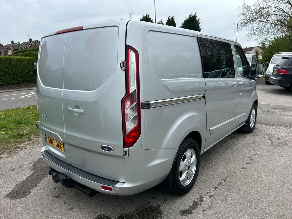 Ford Transit Custom 2.0 300 Ecoblue Limited Crew Van L1 H1 Euro 6 SN17OEG Silver #4