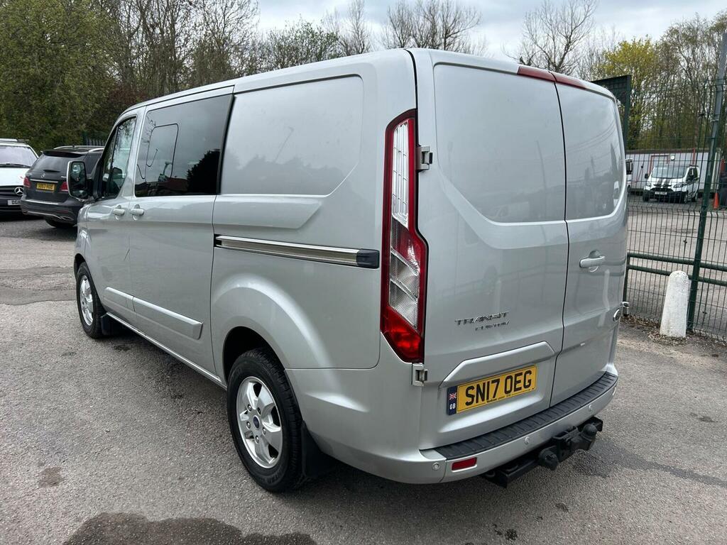 Ford Transit Custom 2.0 300 Ecoblue Limited Crew Van L1 H1 Euro 6 SN17OEG Silver #6