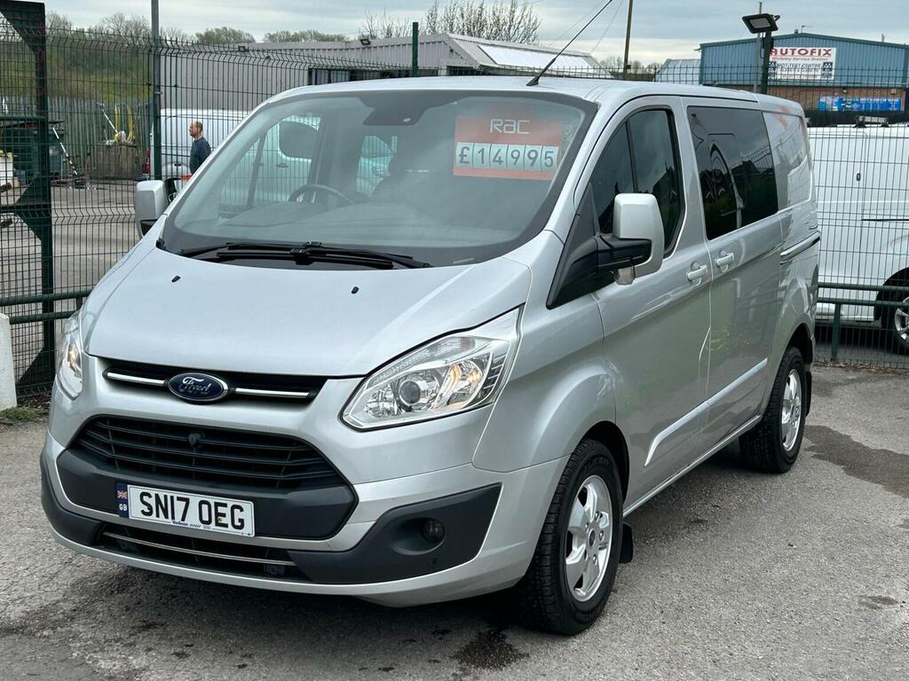 Ford Transit Custom 2.0 300 Ecoblue Limited Crew Van L1 H1 Euro 6 Silver