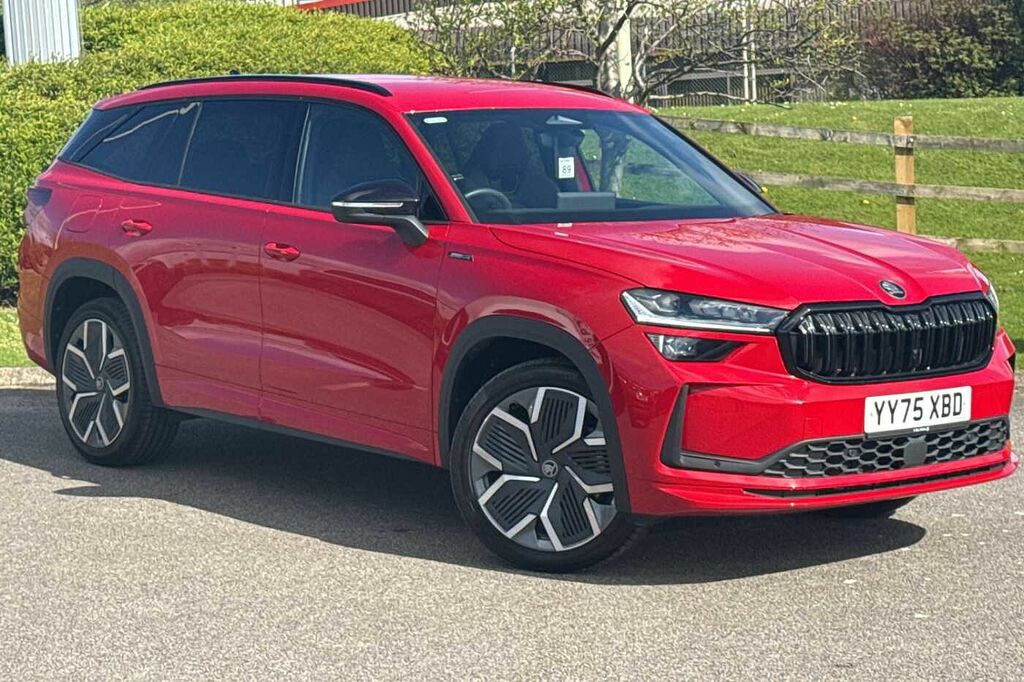 Skoda Kodiaq 2.0 Tdi 193 Sportline 4X4 Dsg 7 Seat Tow Bar Red