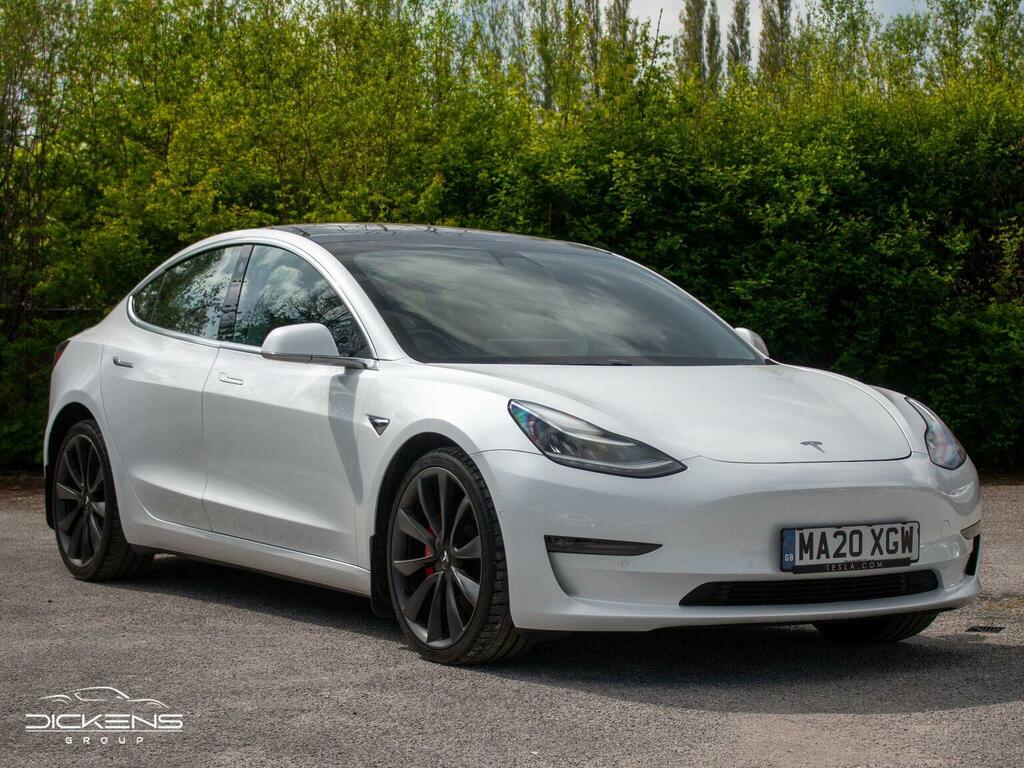 Tesla Model 3 Saloon Dual Motor Performance 4Wde Per White