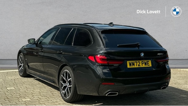 BMW 5 Series 520D Mht M Sport Touring Steptronic Euro 6 WM72PWE Blue #2