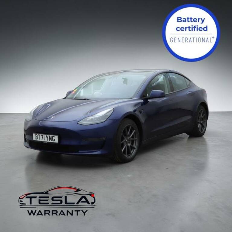Tesla Model 3 Long Range Awd - 2021 71 BT71YMG Blue #2