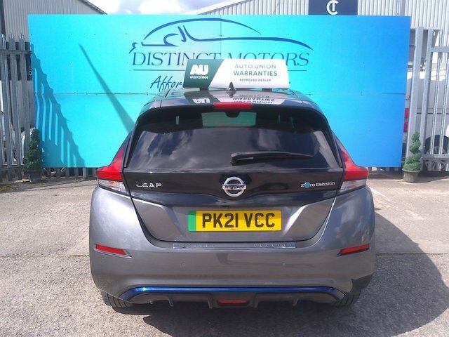 Nissan Leaf E Tekna Hatchback PK21VCC Grey #4