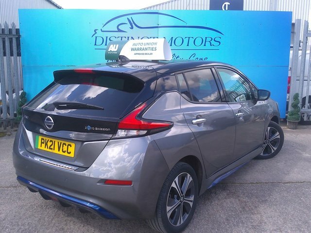 Nissan Leaf E Tekna Hatchback PK21VCC Grey #3