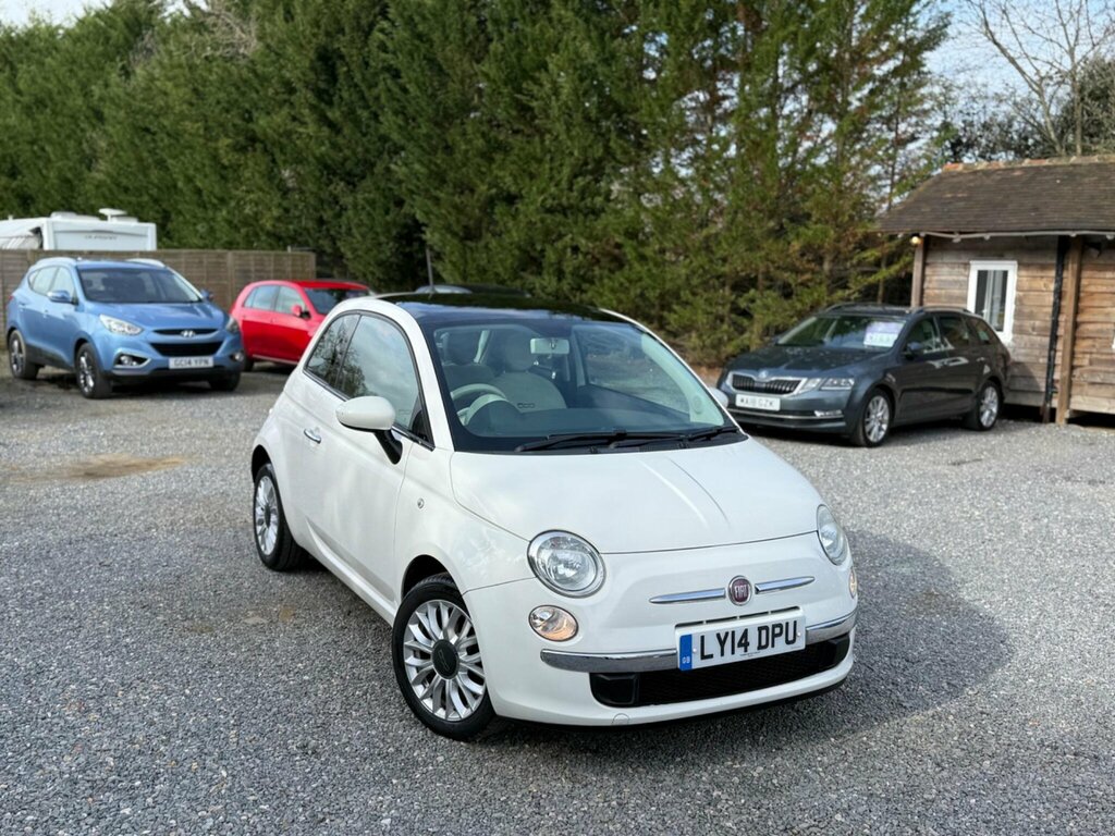 Fiat 500 1.2 Lounge Euro 6 Ss White