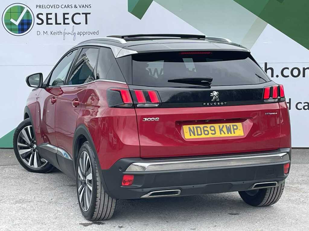 Peugeot 3008 1.6 Hybrid4 300 Gt E-eat8 ND69KWP Red #3