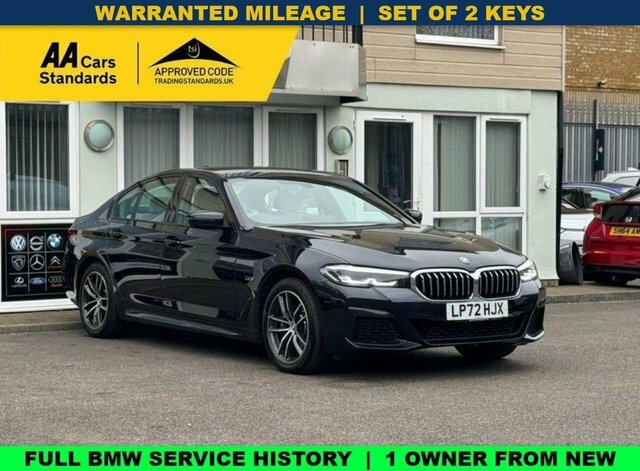BMW 5 Series 2.0 530E 12Kwh M Sport Saloon Plug-in H Black