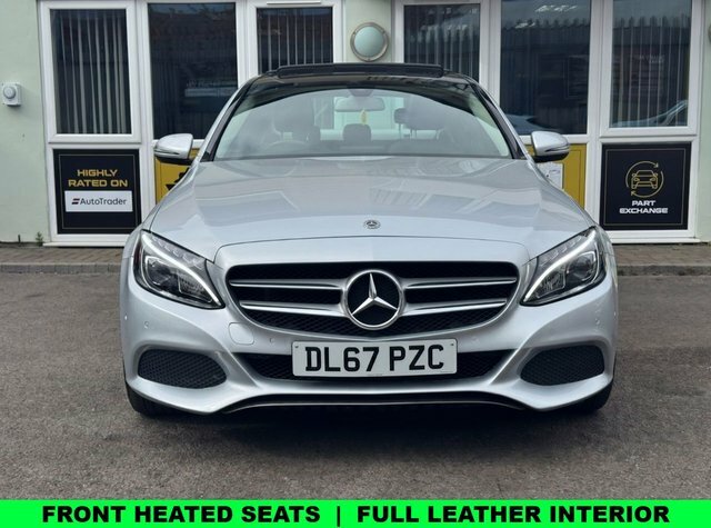 Mercedes-Benz C Class 2.1 C220d Sport Premium Saloon G-tron DL67PZC Silver #2