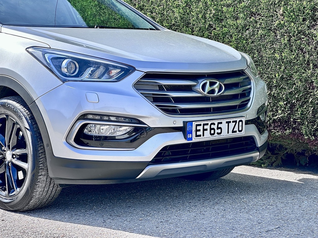 Hyundai Santa Fe 2.2 Crdi Blue Drive Premium Se Suv EF65TZO Silver #3