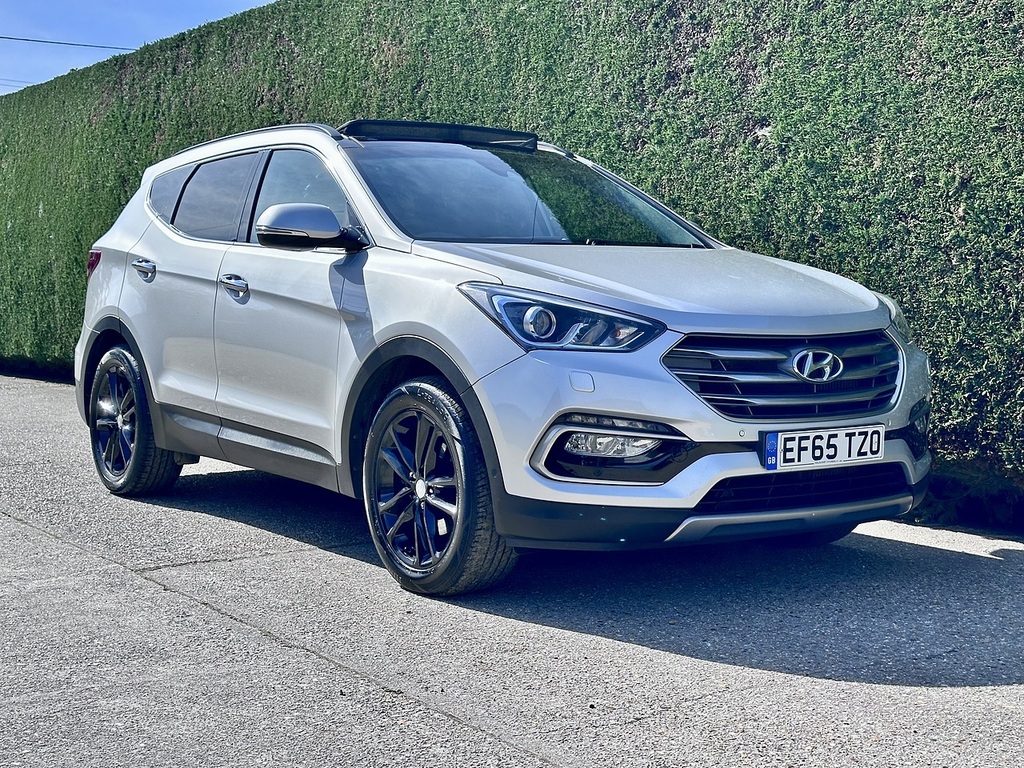 Hyundai Santa Fe 2.2 Crdi Blue Drive Premium Se Suv EF65TZO Silver #2