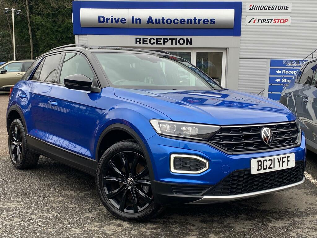 Volkswagen T-Roc 1.5 Tsi Evo Black Edition Dsg Euro 6 Ss Blue