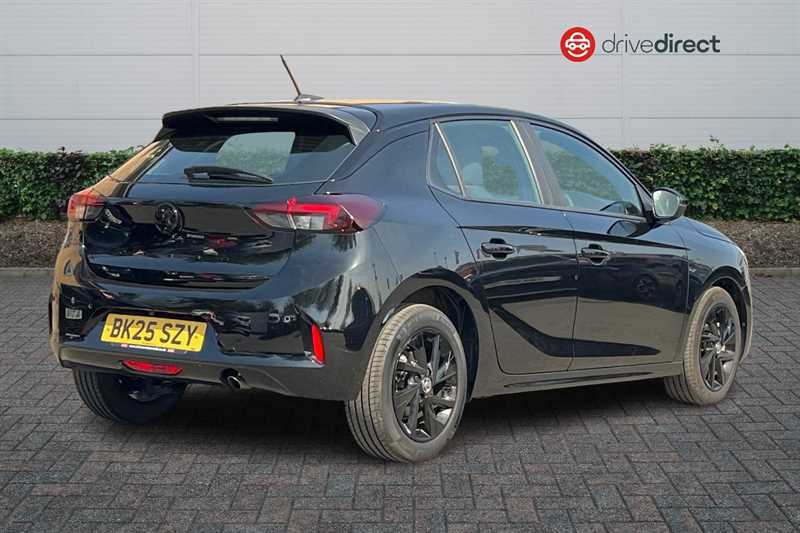 Vauxhall Corsa 1.2 Turbo Yes Hatchback Euro 6 BK25SZY Black #3
