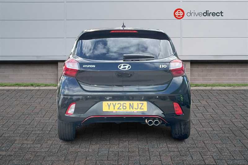 Hyundai I10 1.0 T-gdi N Line Hatchback Euro YY26NJZ Black #4