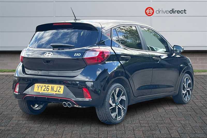 Hyundai I10 1.0 T-gdi N Line Hatchback Euro YY26NJZ Black #3