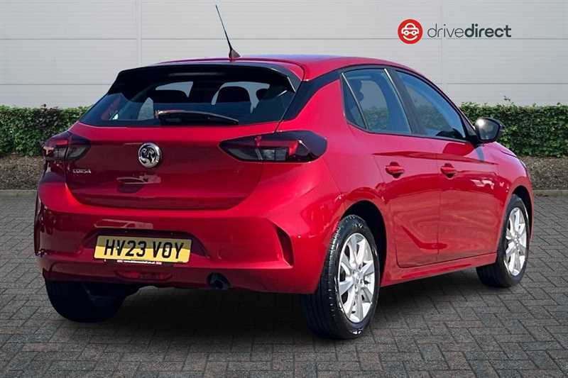 Vauxhall Corsa 1.2 Turbo Design Hatchback Euro HV23VOY Red #3