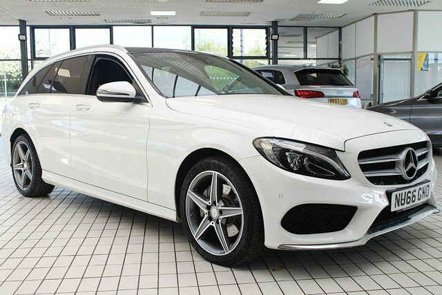 Mercedes-Benz C Class C220d Amg Line Premium NU66GNO White #6