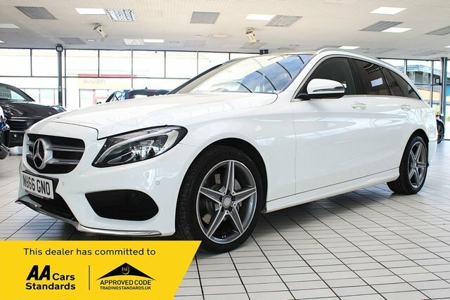 Mercedes-Benz C Class 2.1 C220d Amg Line Premium Estate G-t NU66GNO White #2
