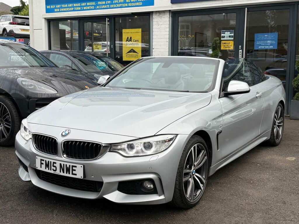 BMW 4 Series Convertible 2.0 420D M Sport Euro 6 Ss Silver #2